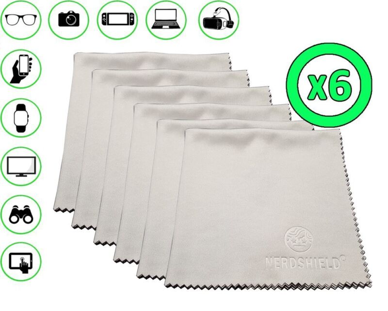 Microfiber Cleaning Cloths for TV, Notebook, Tablets & Computer Monitors 