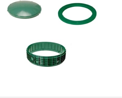 Bundle Riser, Domed Lid & Adapter Ring for Septic Tank (6 inch high riser) 20...