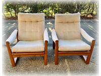 A pair of 1960’s Guy Rogers Virginia Armchairs 