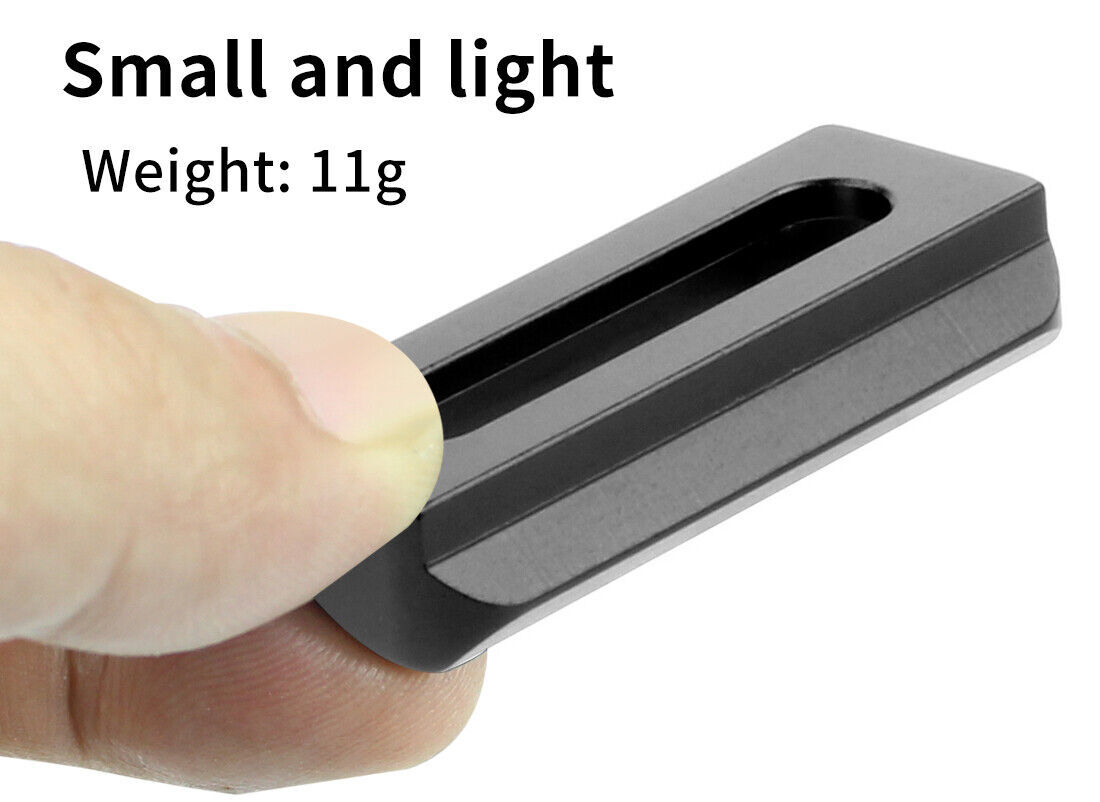 Rail NATO Mini 1/4" Slider Cameras for Rig Anti-Off Safety Extension Quick Top