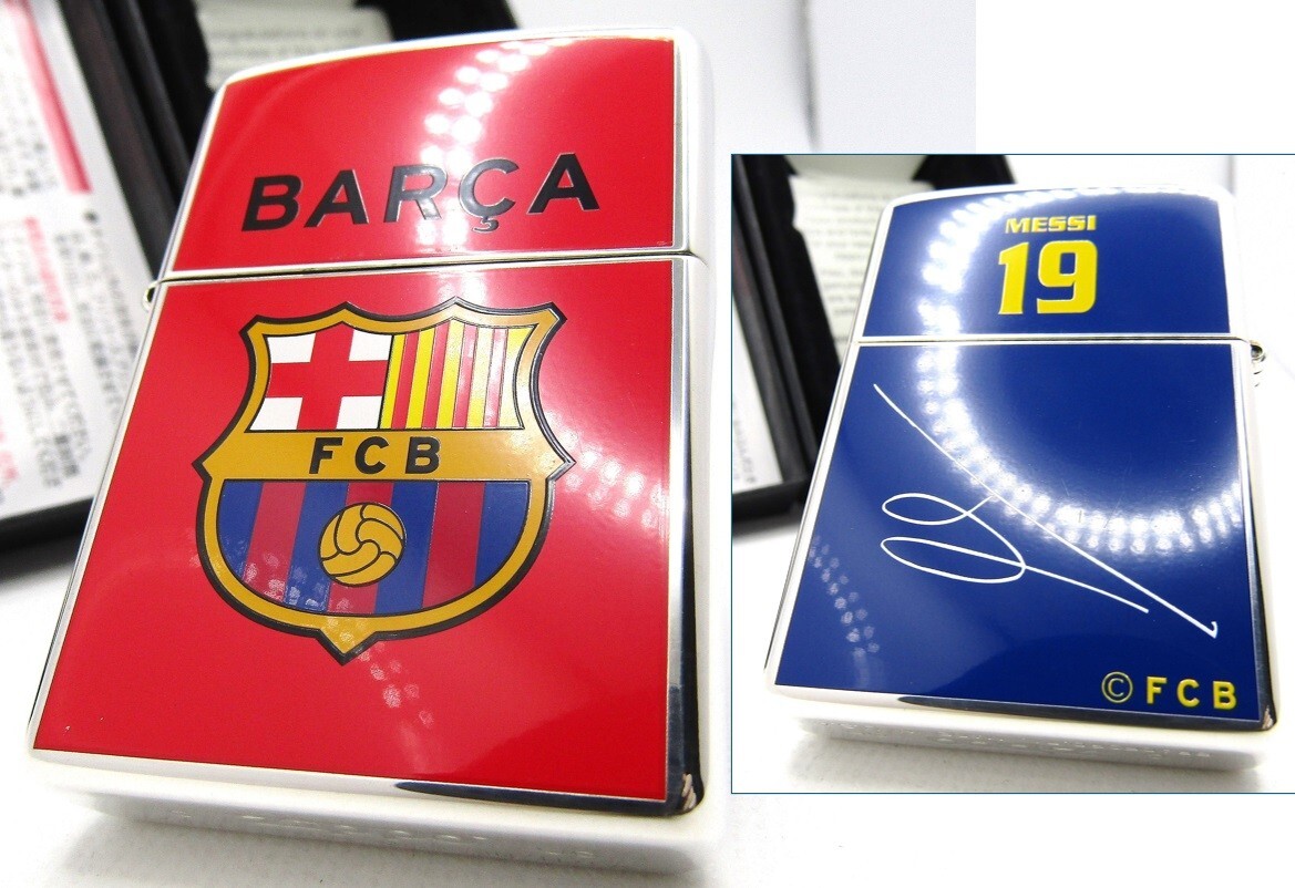 FC Barcelona バルセロナ　Zippoライター FC Barcelona BARCA 19 Messi Double Sided Limited No.0174