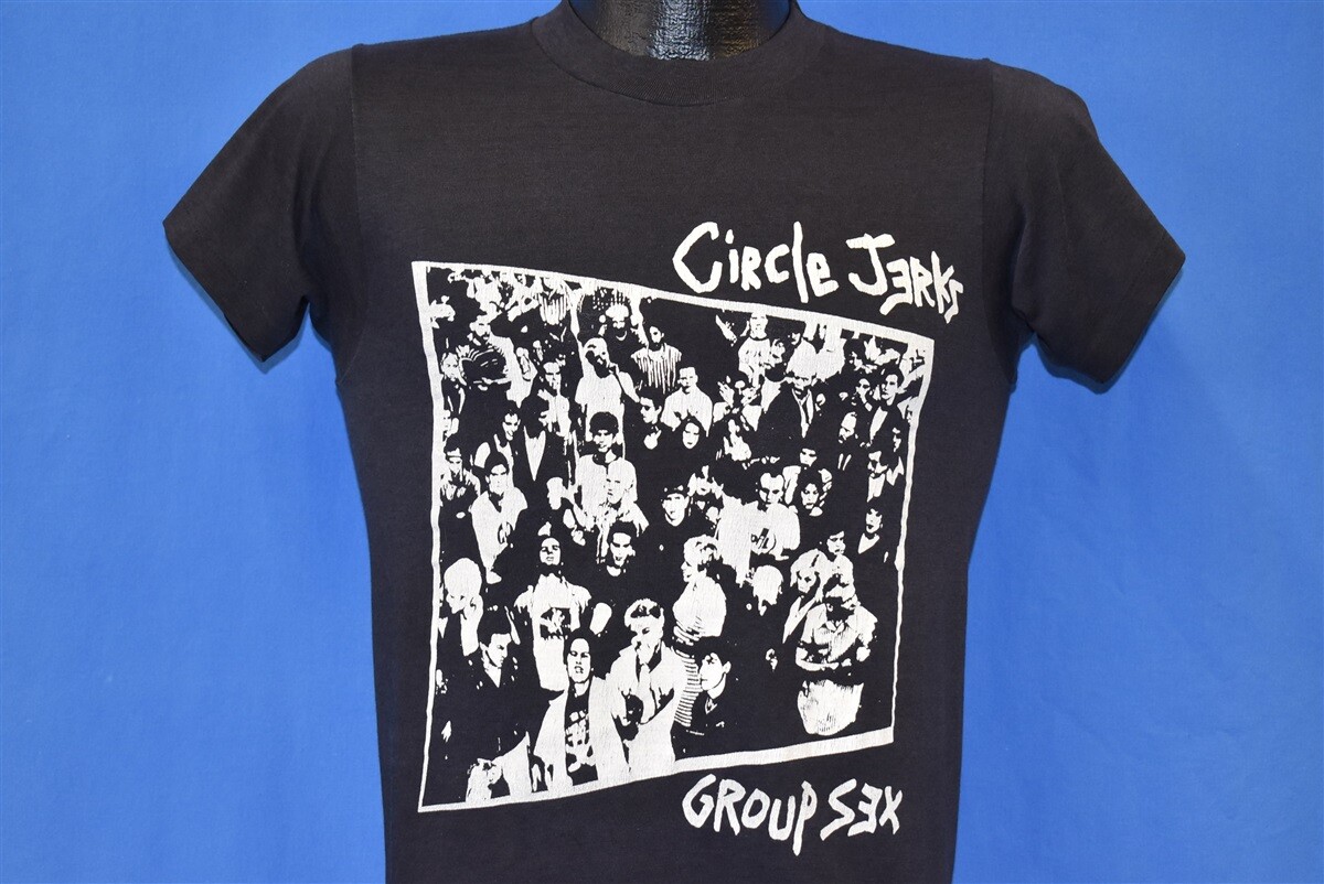 ▪️80’s【CIRCLE JERKS】VINTAGE TEE サークルジャークス vintage 80s CIRCLE JERKS GROUP SEX PUNK ROCK BAND ALBUM