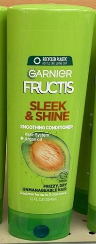 Garnier Fructis Sleek and Shine Conditioner, Frizzy, Dry, Unmanageable Hair, 12