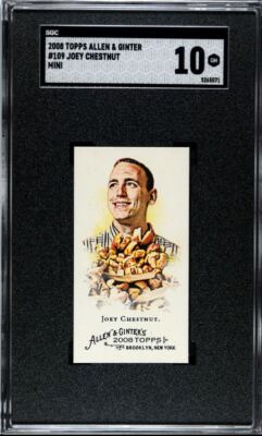 JOEY CHESTNUT 2008 Topps Allen & Ginter Mini #109 Rookie Card RC SGC 10 POP 1. rookie card picture