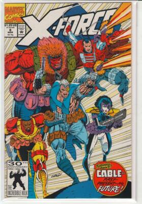 X-Force #8 Boomer Cannonball Cable Rob Liefeld 9.4 | eBay