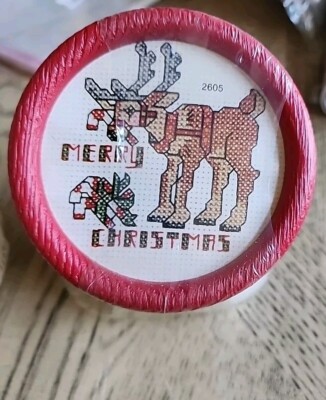 New Berlin Co Christmas Jar Plastic Cross Stitch Kit NEW Lot Of 2 Christmas Jar