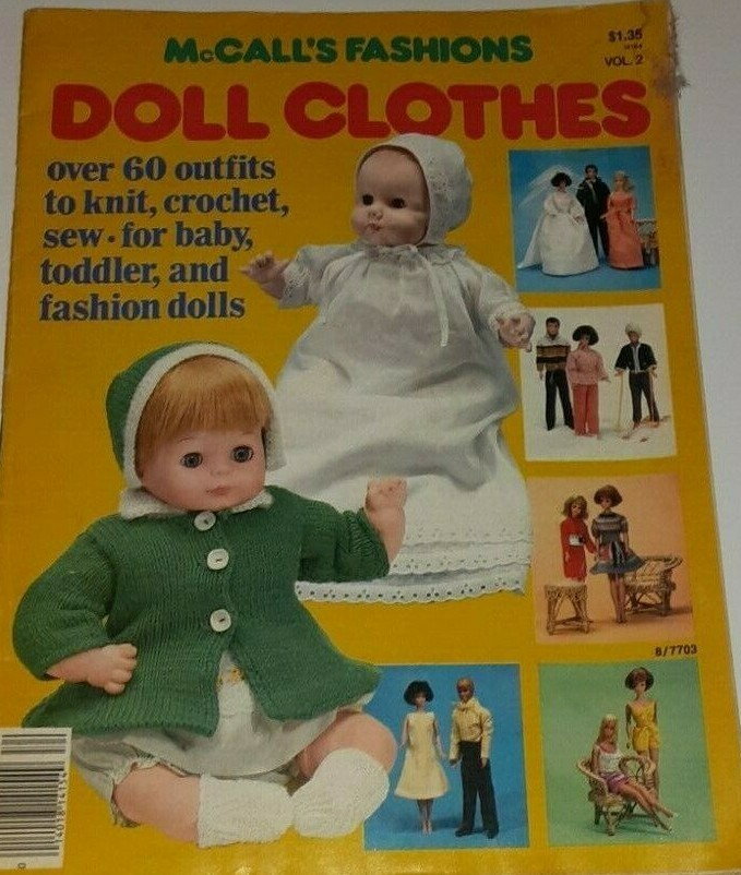 McCall's Doll Fashions Vol 2 Magazine Clothes to Knit Crochet & Sew 11.5