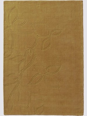 Teppich gr�n 120 x 180 cm HEINE Teppich Kurzflor handgewebt Wolle Gr. 4 - P744