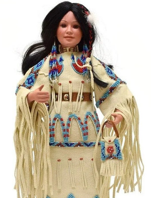 Yellow Moon of Native American Brides by Judy Belle The Danbury Mint 1992 - NIB