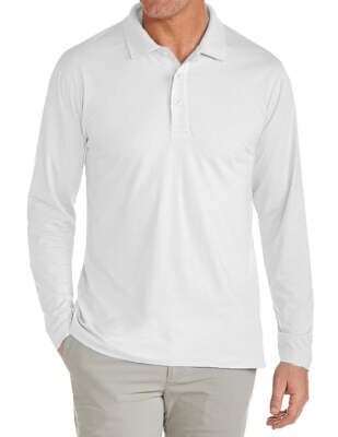 Men's Long Sleeve Pique Button Solid Polo Shirt * Choose Color/Size * BRAND NEW