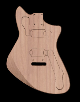 Custom Order Guitar Body, MAHH, Fits Meteora  Strat  Stratocaster  Neck