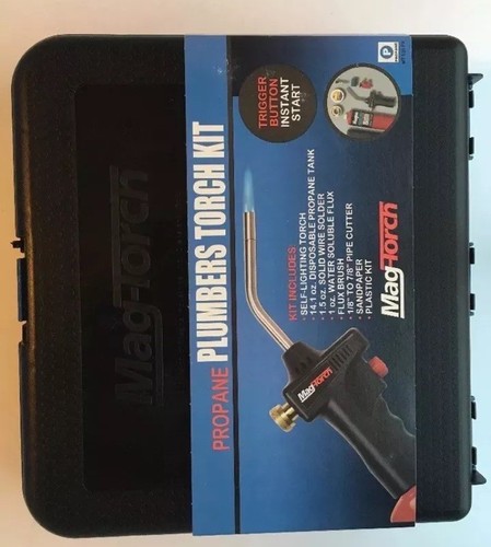 MagTorch Regulated Self-Lighting Propane Torch Plumber’s Kit MT535PK *