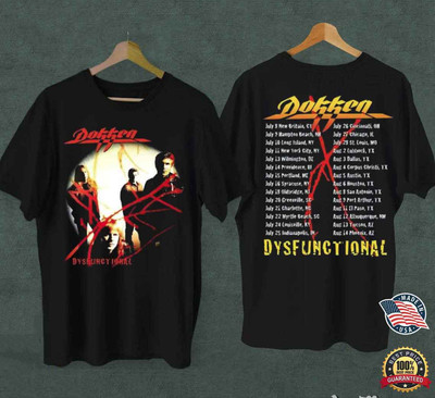 Dokken Band Dysfunctional Album Concert 1995 T-Shirt