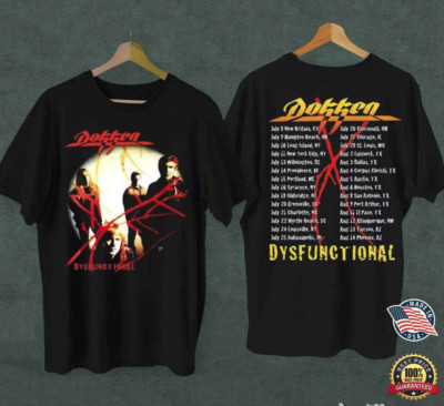 Dokken Band Dysfunctional Album Concert 1995 T-Shirt