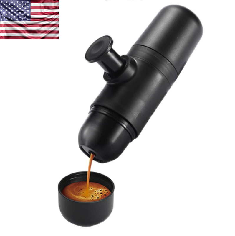Mini Travel Coffee Pump Dispenser Handheld Camping Cup $