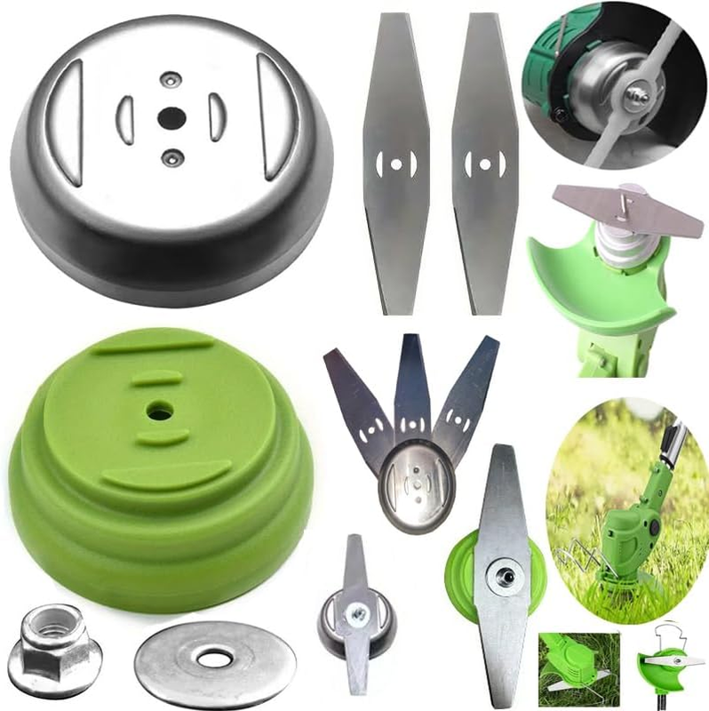 Trimmer Blades 6Pc Set 6" Steel Cutter for Cordless Grass Trimmer Weedeater