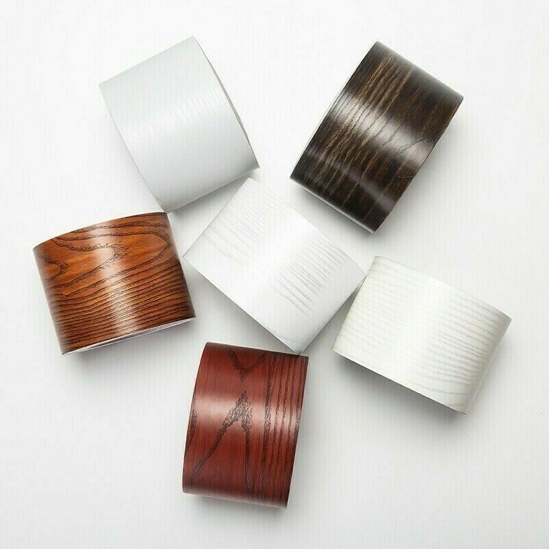 5M Wandaufkleber Sockelleiste Bordüre Holzmaserung Selbstklebende Tapete Vinyl