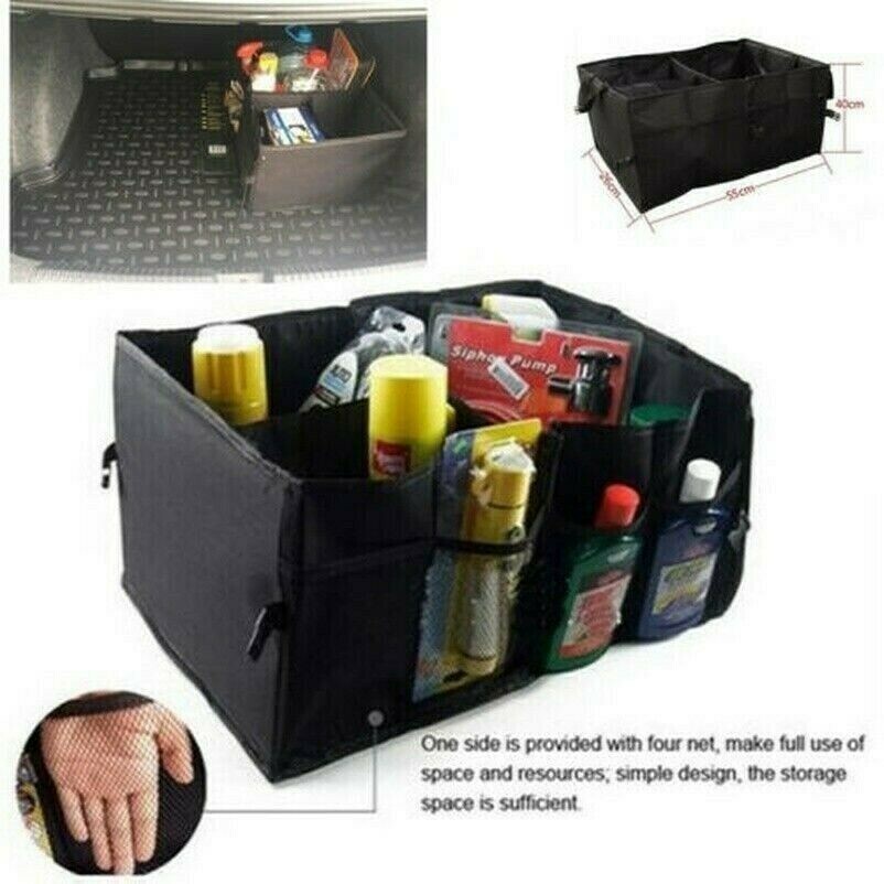 Trunk Cargo Organizer Folding Caddy Storage Collapse Bag Bin Car Truck