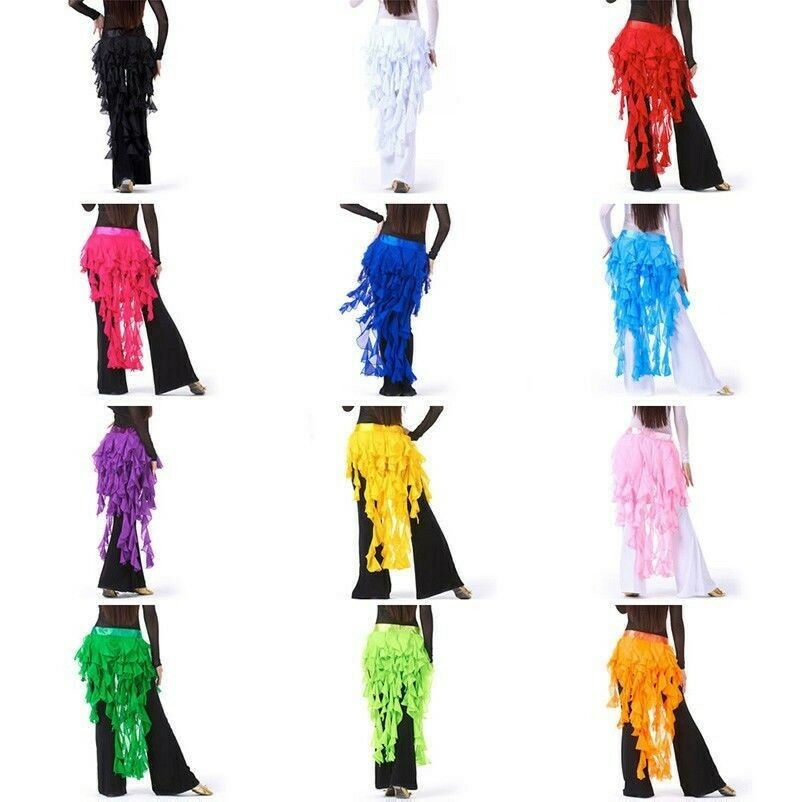 belly-dance-costume-tribal-egypt-hip-scarf-wrap-skirt-tassel-fringe-hipskirt