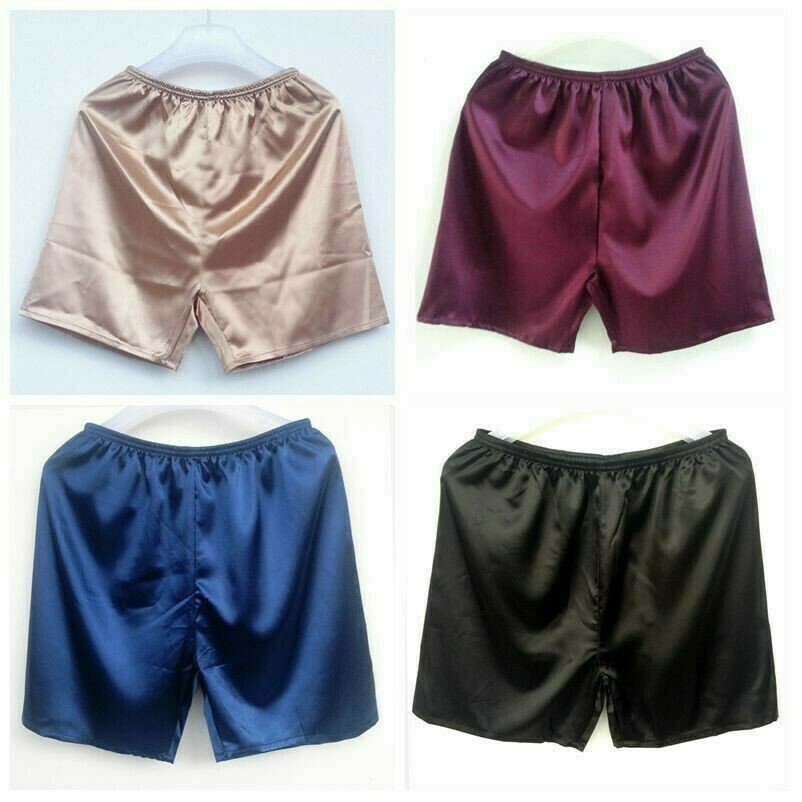 Herren Seide Gefühl Unterwäsche Shorts Satin Boxer Schlüpfer Badehose