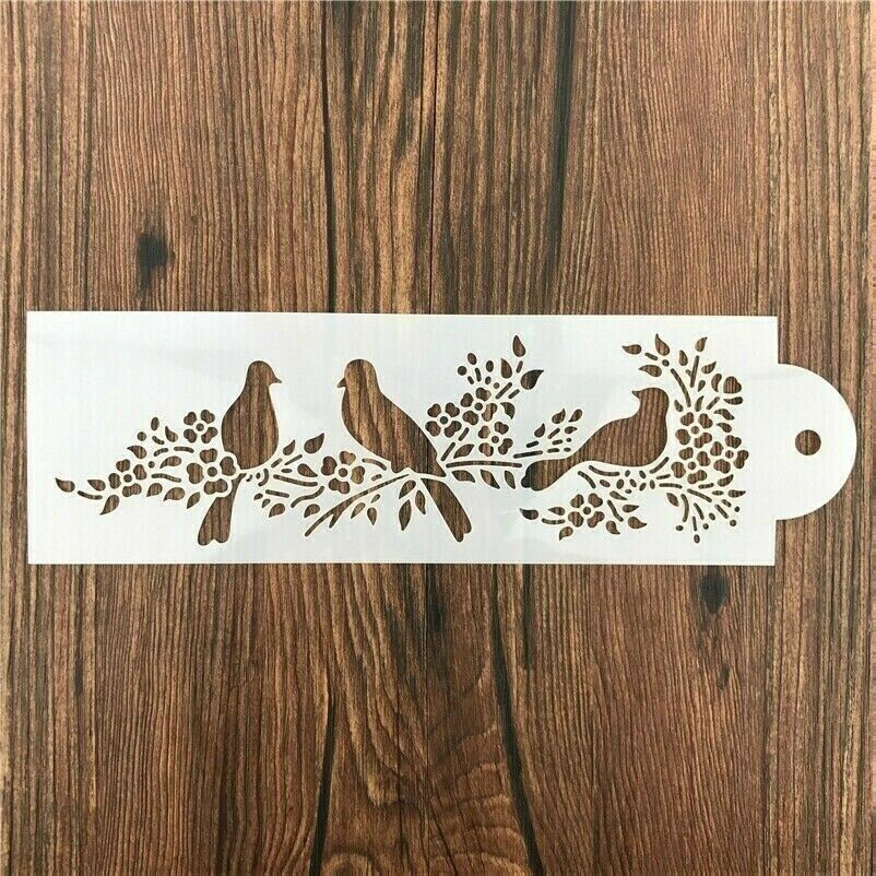 Bird Stencil Walls Painting Decor for DIY Scrapbooking Diary Stamp Crafts