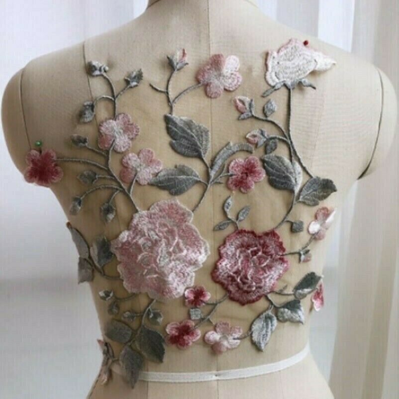 3d-flower-lace-applique-embroidery-mesh-sewing-fabric-trim-patch-dress-decor-nr9