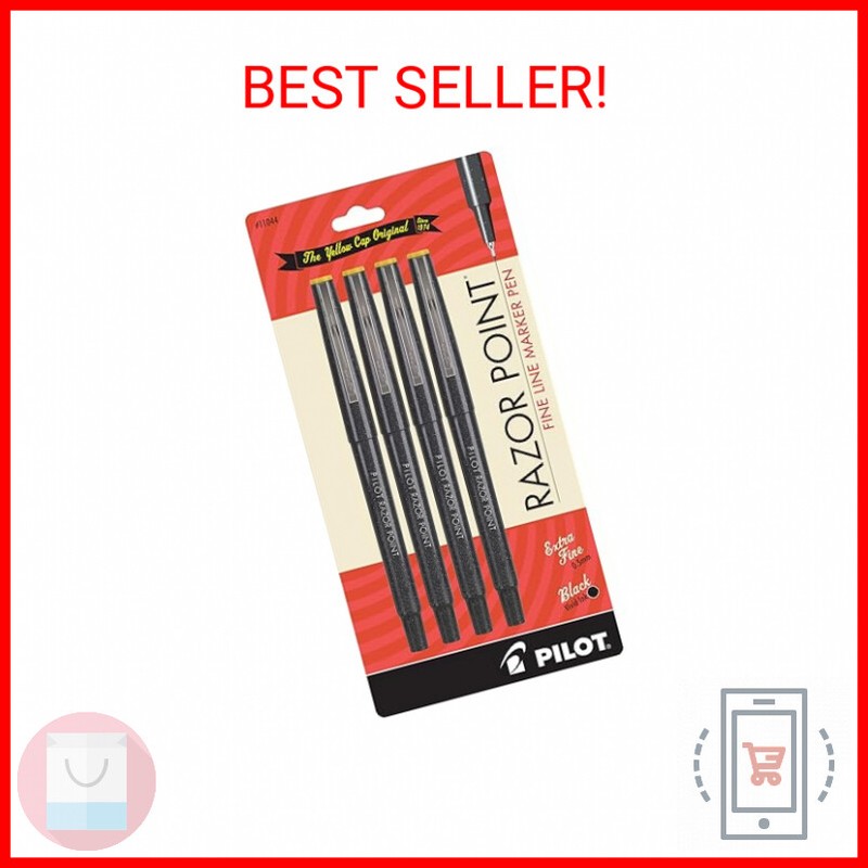 PILOT Razor Point Fine Line Marker Stick Pens, Ultra-Fine Po