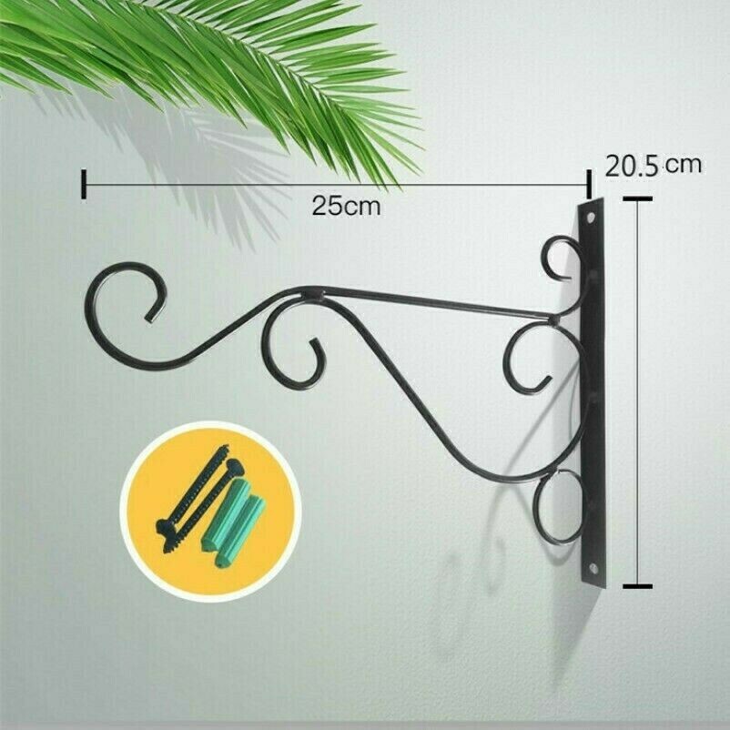metal-hanging-flower-basket-bracket-garden-plant-planter-holder-cast-iron-hook-