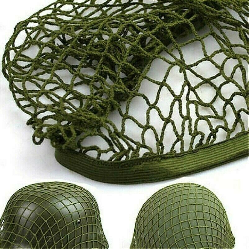 WW2 Paracadutista Soldato Casco Rete Cover Verde per M1 M35 MK2 Militare Rétro