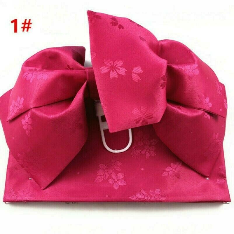 Donna Raso Giapponese Cintura Fiocco Cintura Largo Kimono Yukata Sash Nastro
