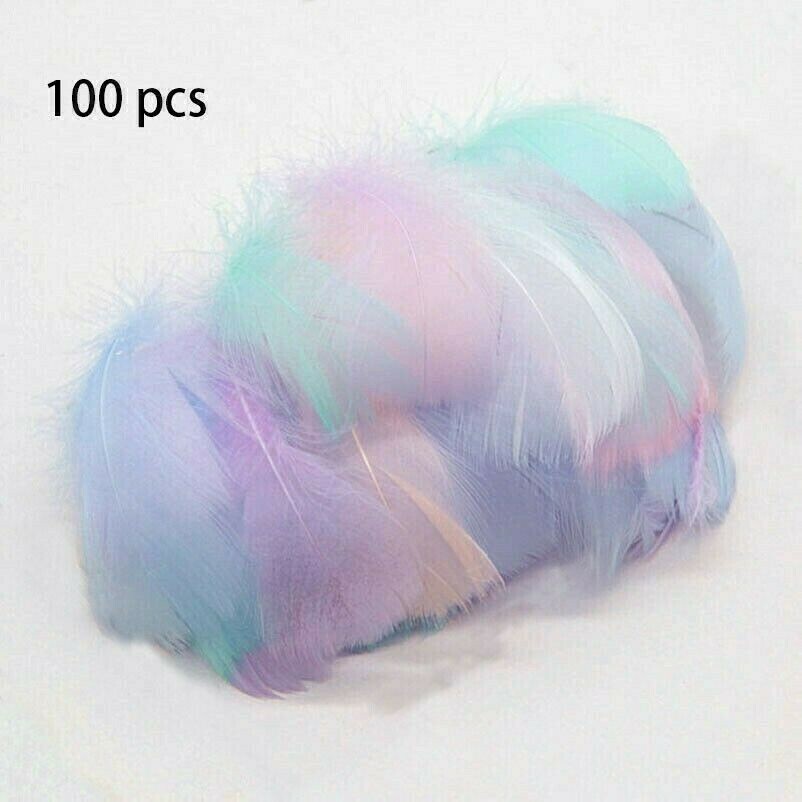 100pcs Multicolor Feather Gift Box Filler DIY Bouquet Garland Decoration