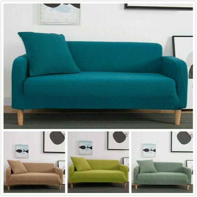 Solid Knitted Thicken Sofa Cover All-inclusive Stretch Slipcover Couch Cover