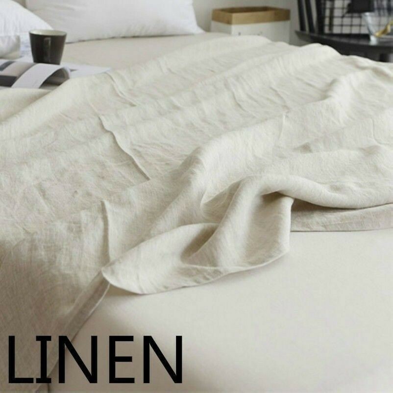 100-pure-linen-bed-sheet-cover-bedsheet-french-flax-organic-natural-plain