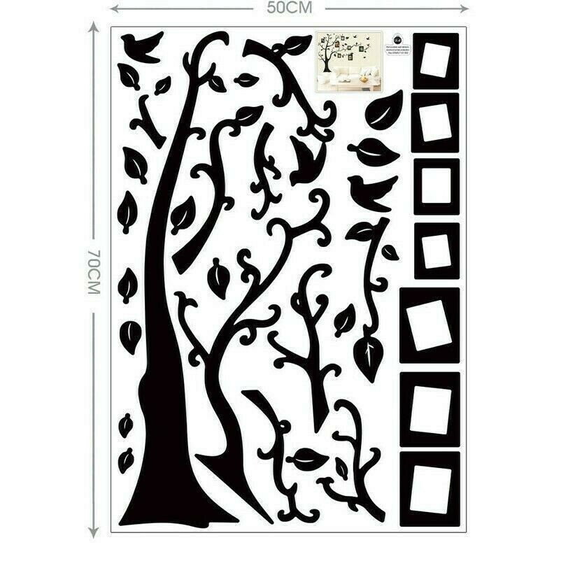 Adesivi Murali Rimovibili Albero Genealogico Sticker Arte Vinyl Decor NR9