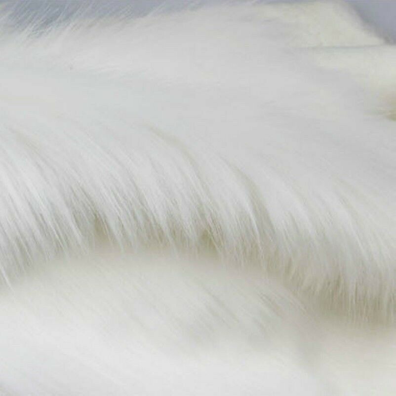 Luxury Long Haired Faux Fur Fabric Pile Plush Fluffy Clothes Display Background