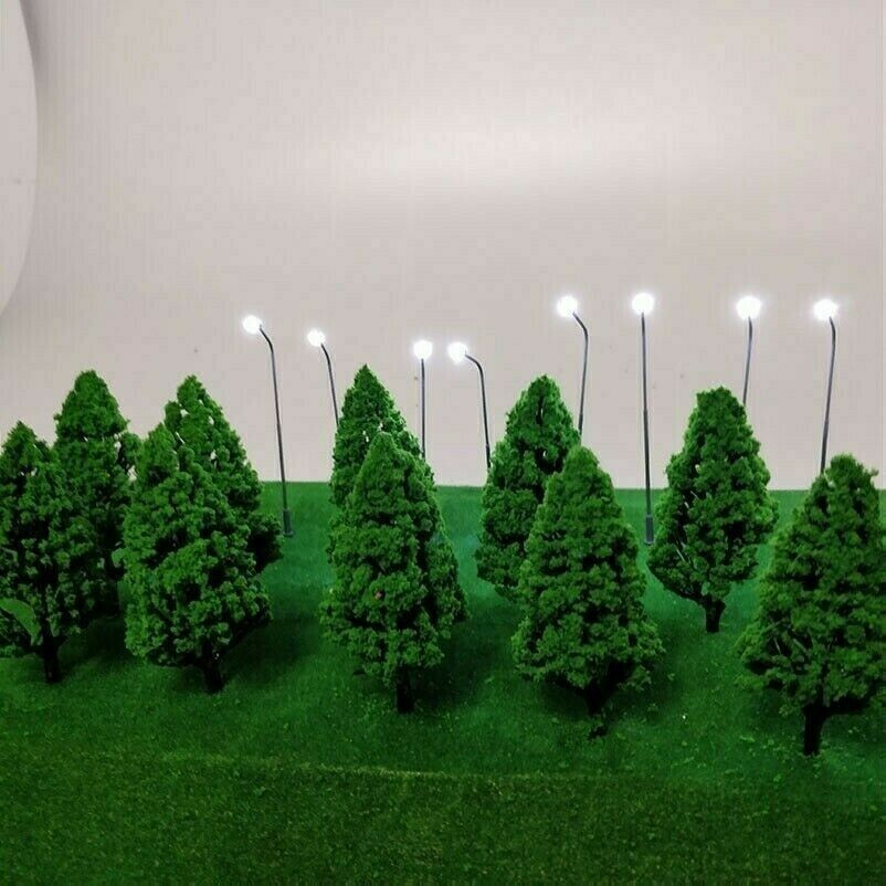 5pcs 10cm Trees Model Garden Train Railway Architectural Scenery Layout DIY EAN
