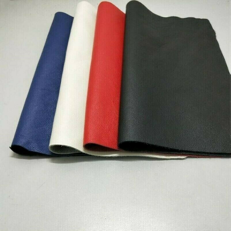 genuine-real-leather-fabric-first-layer-cowhide-hide-cut-material-scrap-red-blue