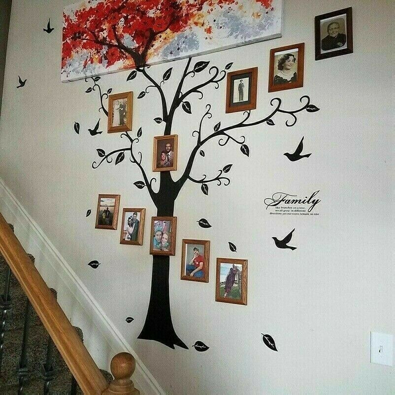 Removable Family Tree Wall Decals Mural Sticker DIY Art-Vinyl Stickers Decor