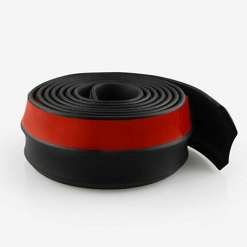 Protezione Paraurti Anteriore Auto 2,5M Lip Splitter Spoiler Laterale Skirt Nero