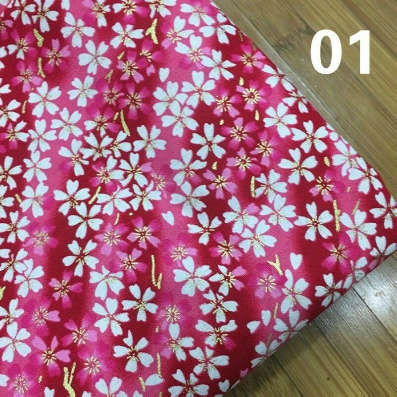Floral 100% Cotton Fabric Japanese Kimono Yukata Curtain Material Sewing Crafts