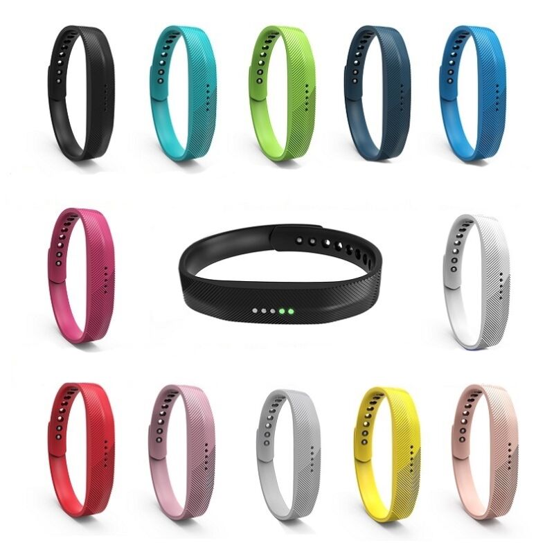 Replacement Silicone Rubber Band Strap Wristband Bracelet For Fitbit Flex 2