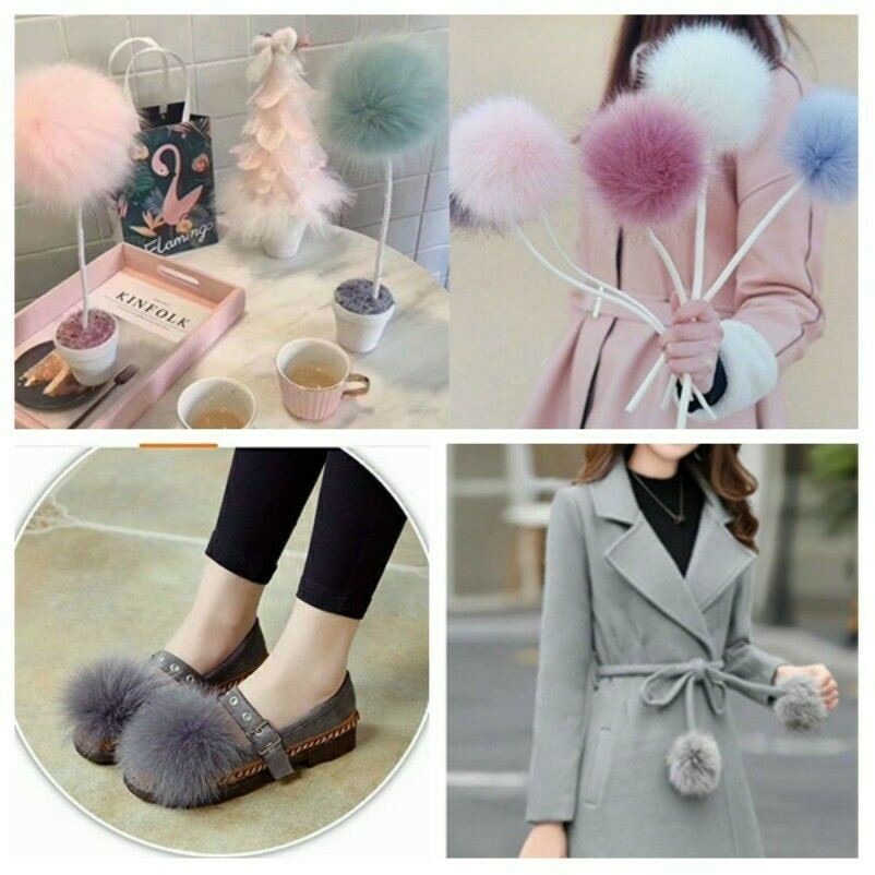 5-x-faux-fox-fur-pom-pom-ball-furry-fluffy-pendant-for-keychain-hat-bag-815cm