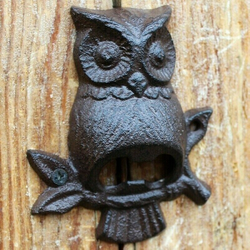 1-x-iron-bottle-opener-wall-mounted-beer-bar-vintage-buddies-owl-deer-party