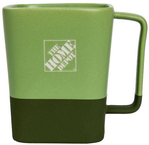 UPC 617885010866 product image for Coffee Mug Ceramic 16 Oz Square Home Depot Print Breakfast Milk Tea Drinking Cup | upcitemdb.com