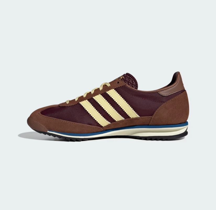 Pre-owned Adidas Originals W  Sl 72 Maroon Almost Yellow Preloved Brown Ie3425 Women