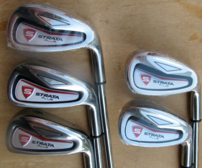 NEW STRATA PLUS IRONS 6-PW IRON SET STEEL SHAFTS GOLF CLUBS BY CALLAWAY RED RH