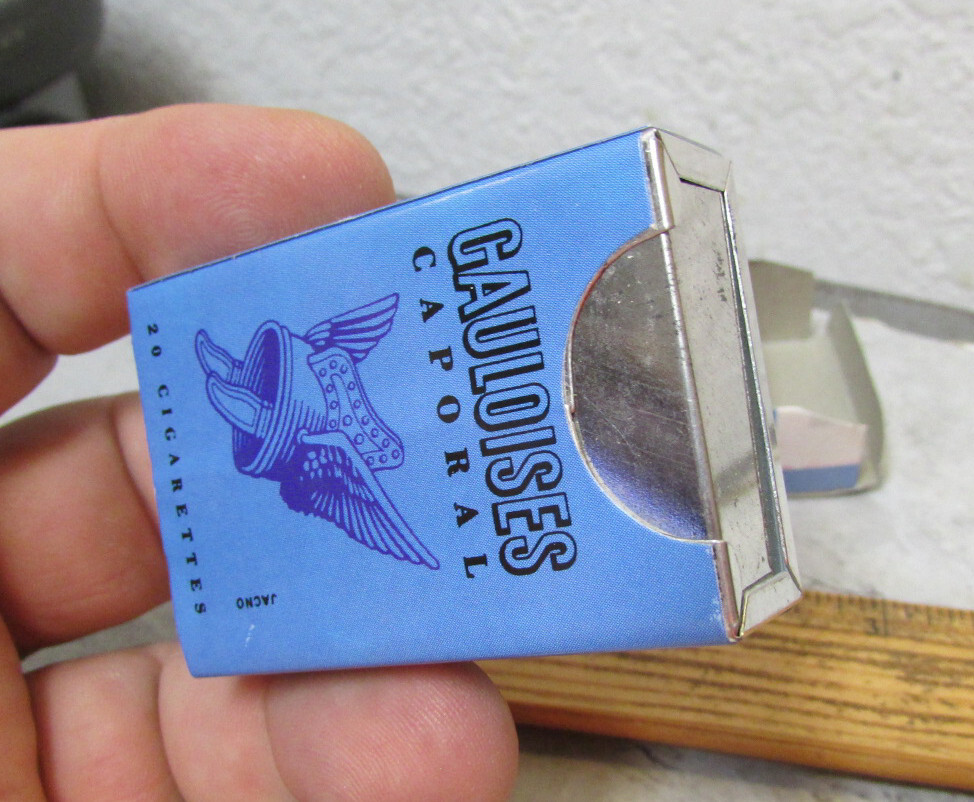 vintage 1960s ashtray novelty, Cauloises Caporal, new in original box, fun item