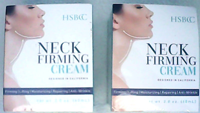 TWO HSBCC Neck Firming Cream w Peptides Neck Chest Moisturizer Lotion 01/2027