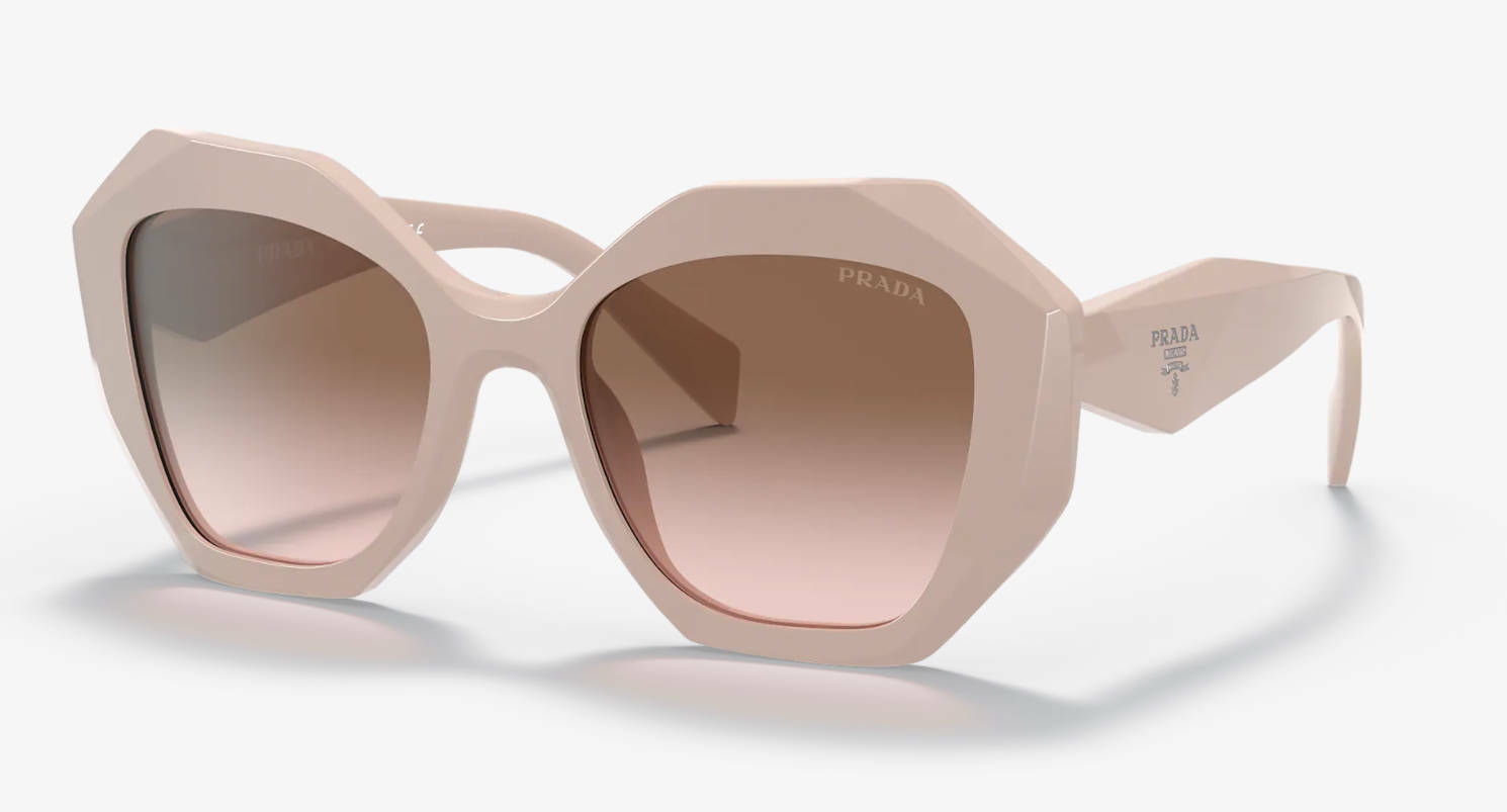 Pre-owned Prada Pr 16ws Havana/brown Shaded (2au-6s1) Sunglasses