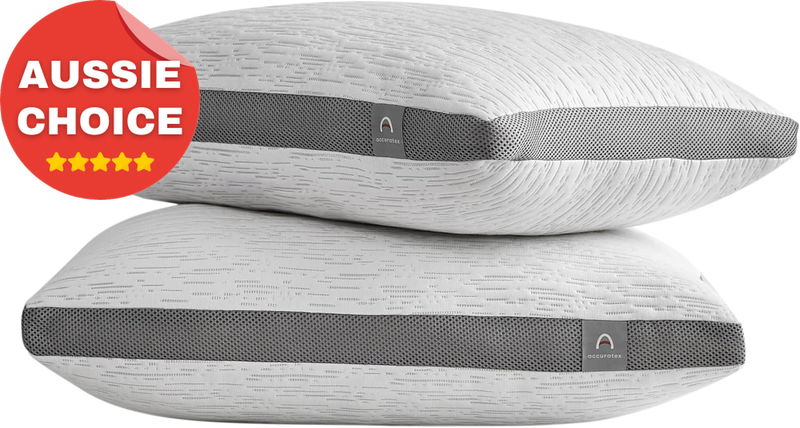 Bamboo Adjustable Memory Foam Pillow Set of 2 Standard Sleep Comfort